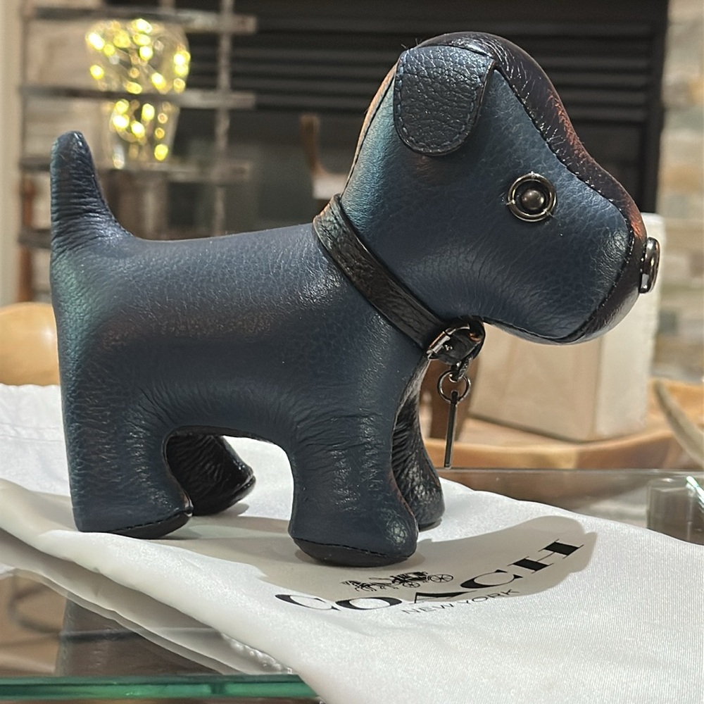 Authentic COACH Dog Paperweight in Blue, EUC - Picture 9 of 14